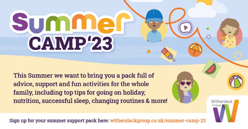 Free Summer support pack advert with link to witherslackgroup.co.uk/summer-camp-23