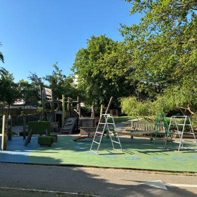 Main climbing area of the garden