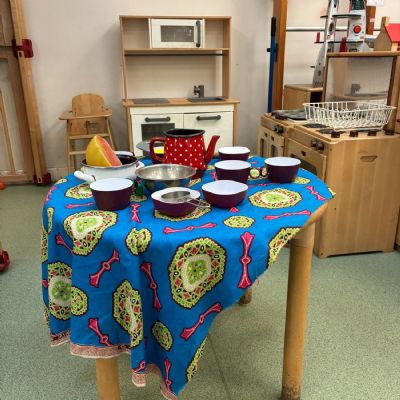 Home Corner ready for a tea party
