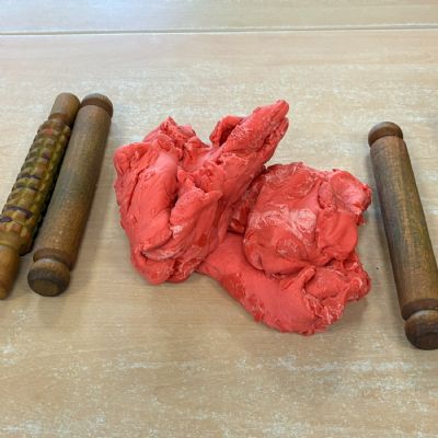 Play dough and rolling pins