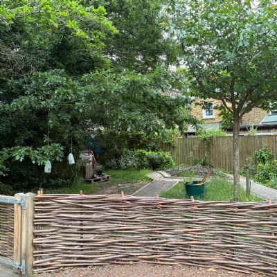 The way in to the Forest School area