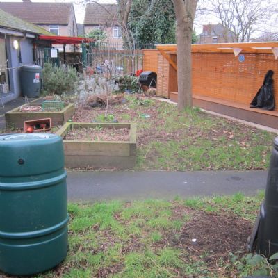 Forest School Area, looking towards the gate